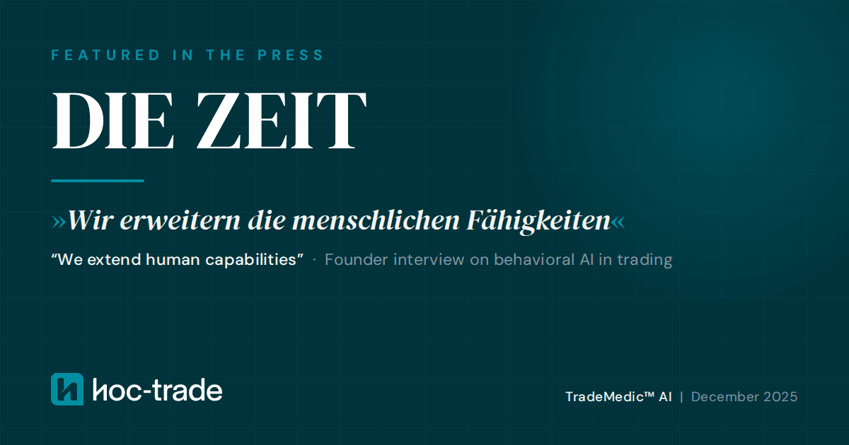 Cover picture for article on Hoc-trade's feature in German "die Zeit" newspaper